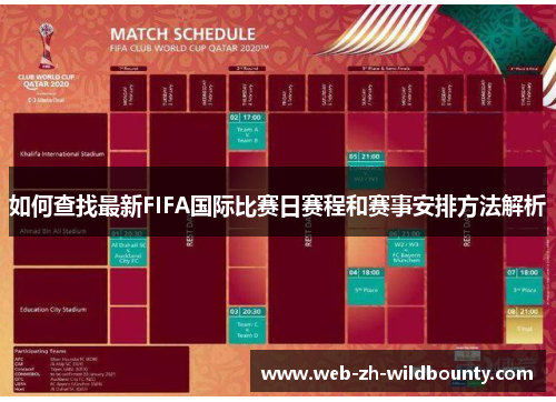 如何查找最新FIFA国际比赛日赛程和赛事安排方法解析